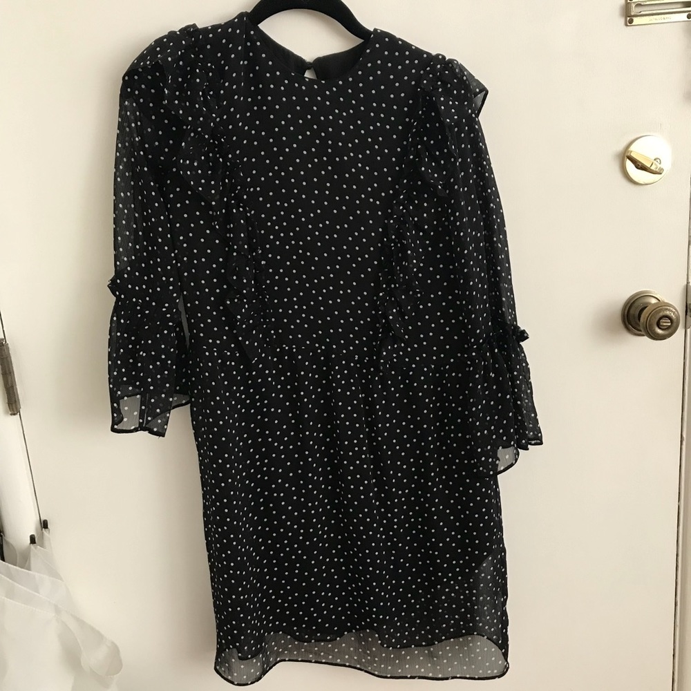 Topshop dress in polka dots